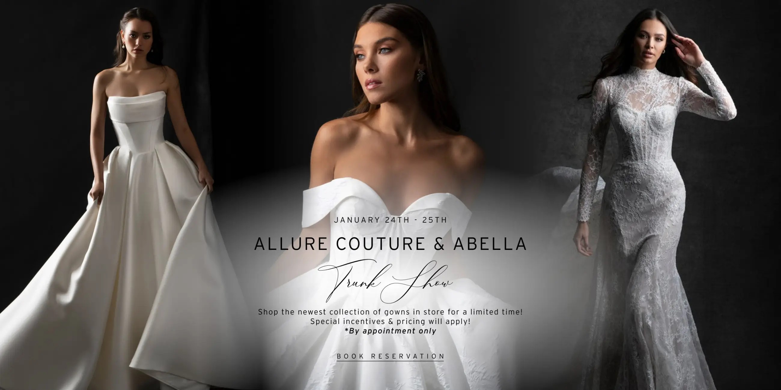 Allure Couture & Abella Trunk Show at Linen Jolie Bridal