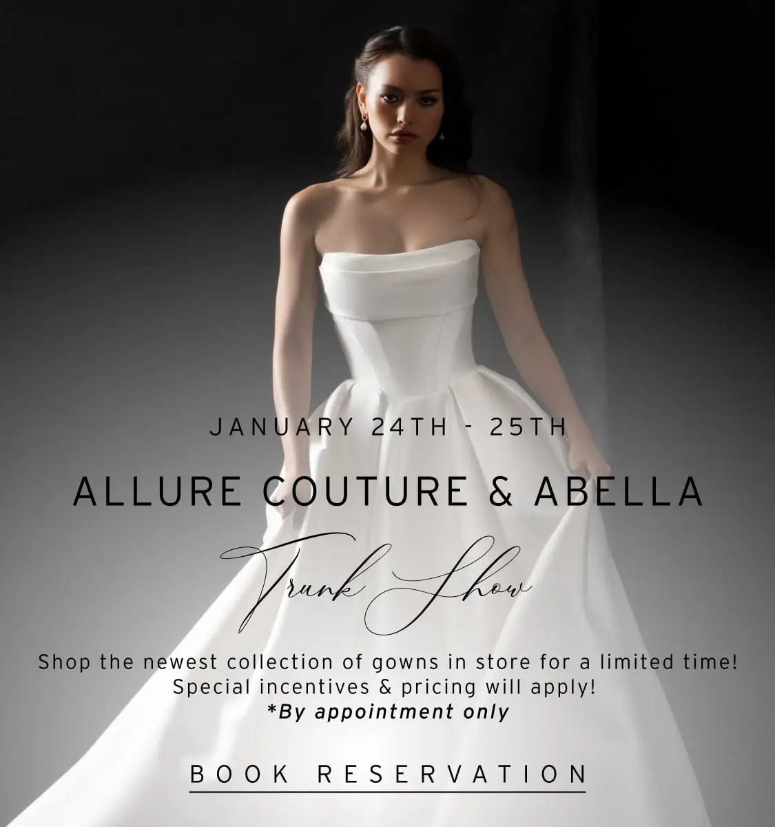 Allure Couture & Abella Trunk Show at Linen Jolie Bridal