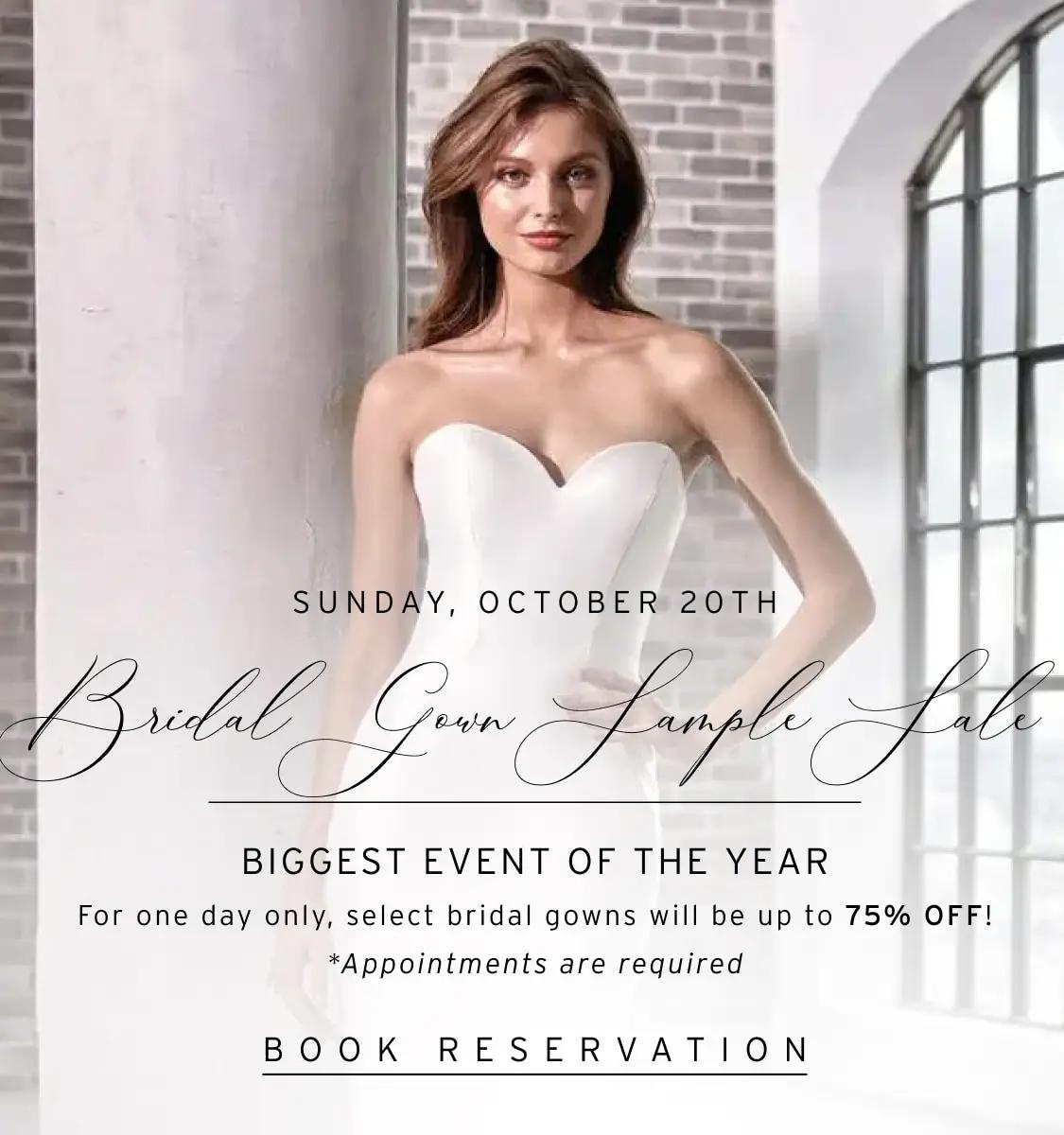 Bridal Gown Sample Sale at Linen Jolie